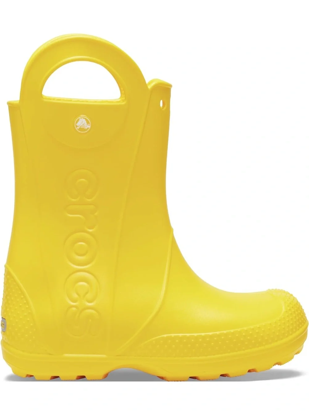 CROCS Kids Yellow Handle Rain Boot